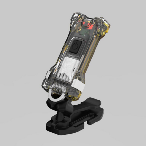 3-in-1 LED Zaklamp voor Kamperen en Klussen - Armytek Zippy WR Geel - Houder
