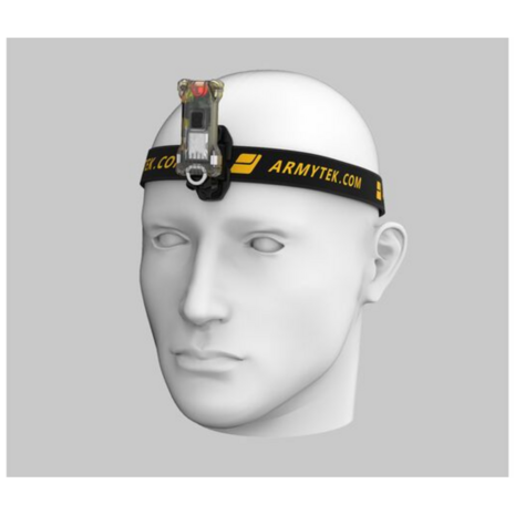 3-in-1 LED Zaklamp voor Kamperen en Klussen - Armytek Zippy WR Geel - Hoofdlamp
