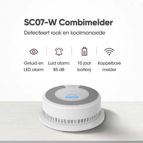 X-Sense SC07-W Combimelder - Draadloos Koppelbaar - 10 Jaar Batterij - Algemene informatie
