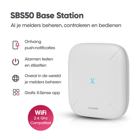X-Sense SBS50 Wifi Basisstation (Base Station) - Slimme Hub voor Rookmelders & Sensoren - Algemene informatie