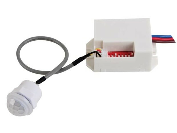 PIR Mini Inbouw Bewegingssensor - Wit Mini Bewegingsmelder voor LED 100&deg;