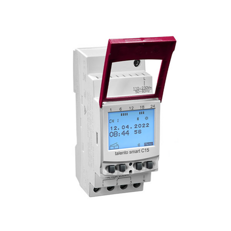 Gr&auml;sslin Talento Smart C15 Digitale Tijdklok met App - Astronomische Schakelklok DIN-rail - G43.03.0001.1
