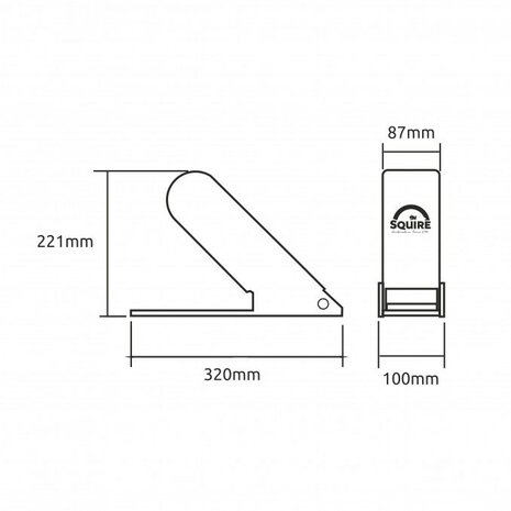 Garagedeur-beveiliging-kanteldeurslot-Squire-GA5 afmeting