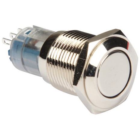 Velleman R1600 Metalen Drukknop 16 mm - Waterdichte Schakelaar
