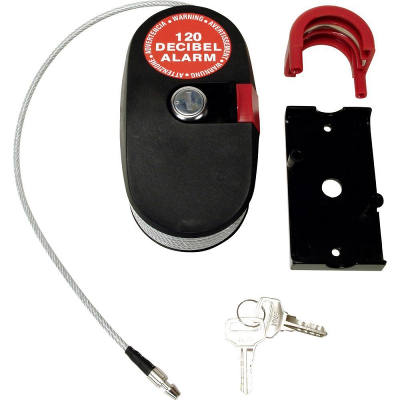 exegese halsband Muildier Lock Alarm, 4,6 meter kabelslot met alarm 6797 - shop.EuropeSecurity.nl
