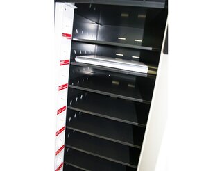 10-vaks laptopkar met stroomvoorziening