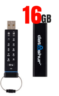 datAshur beveiligde USB 2.0 stick met PIN code 16GB