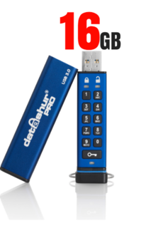datAshur PRO beveiligde USB 3.0 stick met PIN code 16GB
