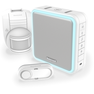 Draadloze draagbare deurbel met draadloze bewegingssensor en drukknop DC915SEAL