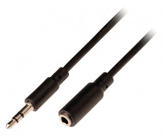 3.5mm stereo jack, verlengkabel 10 meter