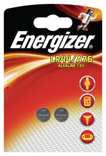 Energizer Alkaline Batterij LR44/A76 1.5 Volt 2 stuks