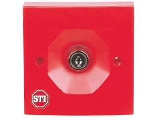 STI-SS3-1020 Sleutelschakelaar Rood - Enkelpolig en Logo-vrij - Incl. 2 Sleutels