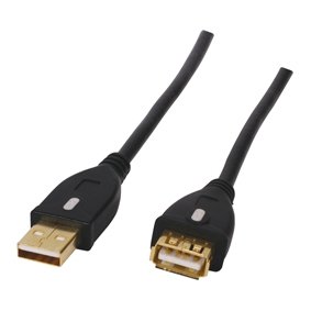 USB 2.0 verleng kabel met vergulde pluggen - HQCC-143/3HS
