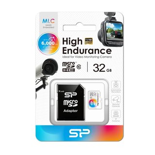 Micro SD card, SP High Endurance 32GB voor camera's