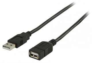USB 2.0 Verlengkabel USB A Male USB A Female 2m