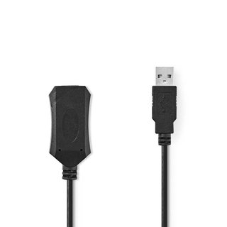 Actieve USB 2.0 verlengkabel A Male A Female 10m