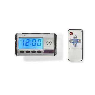 Bureauklok met verborgen camera en afstandsbediening - SPYCCL10CSR