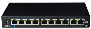 PoE Switch Dual Uplink | Vista QSW8 | 8 poorten (10/100 Mbps)