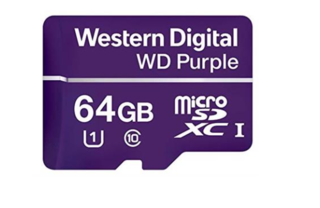 64 GB - Geheugenkaart Western Digital MicroSDXC speciaal voor videobewaking, WDD064G1P0C