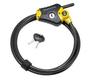 Masterlock 8420EURD Python kabelslot, vergrendelingskabel 4,5m 