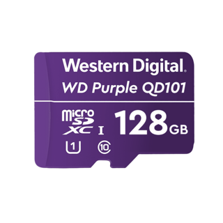 128 GB - Western Digital geheugenkaart MicroSDXC geschikt voor camerabewaking, WDD128G1P0C