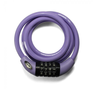 Squire Cable lock white, combinatie fietsslot 1.8m