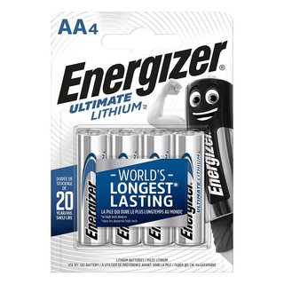 AA Energizer Ultimate lithium batterij 1,5 V 4 stuks