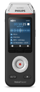 Philips DVT6110 Voice Tracer mobiele audio recorder - HiFi 3 microfoons met app