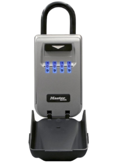 MasterLock 5424 - sleutelkluis met beugel en verlichte draaiknoppen