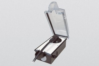 Vergrendelbaar stopcontact voor buiten - Haakse stekker - WCD - IP44