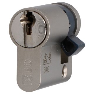 SKG 3 ster gecertificeerde halve euro profielcilinder, F9 30/10 met certificaat