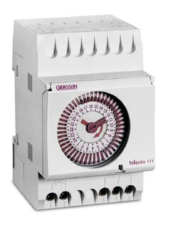 Grasslin Schakelklok | Tijdschakelaar voor Binnen | Tijdschakelklok | Schakelklok Analoog | Talento 111