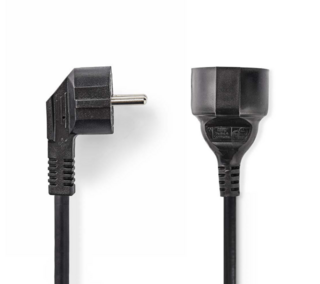 Zwarte verlengkabel 5m 250V - CEGP10230BK50