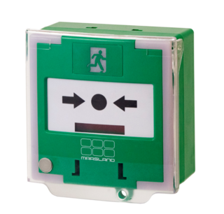 Nooddrukknop met Alarm - Led Licht - Maasland - Groen - 330PGL