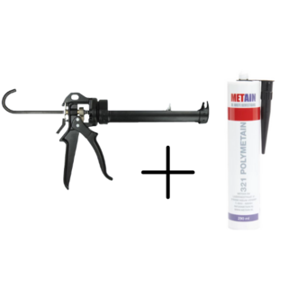 Kitspuit met 321 Polymet kit - combi voordeel