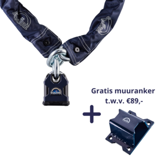 Oersterk motorslot Squire SS65CS met 1200mm ketting incl. gratis grondanker