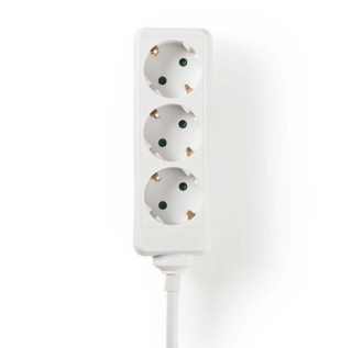 Witte stekkerdoos 3 voudig, 3 meter, 230V, EXSO330F1WT