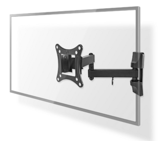 TV-Muurbeugel draai- en kantelbaar 13-27 inch, max. 15kg, TVWM1510BK