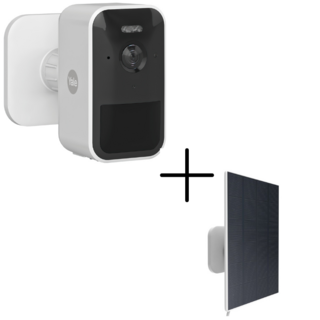 Slimme Buitencamera met Zonnepaneel Oplader | Camerabewaking | Yale SV-OC-1A-V1 + SV-SPC3W-1A-W