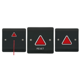 Alarm voor mindervaliden toilet MIVA complete set, grijs