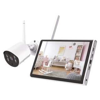 Draadloze WiFi camera set incl. camera - 10 inch monitor HS-260