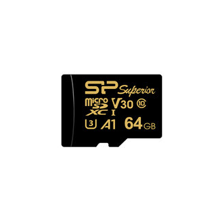 Micro SD-Kaart | 64GB | Golden Series | Silicon Power | High Endurance MicroSD