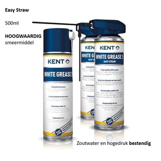 Spuitbus Kent White Grease3, hoogwaardig smeermiddel 