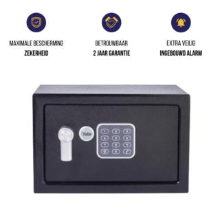 Yale Elektronische Kluis met Alarm - Small - YEC/200/DB2