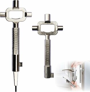 Bouwsleutel - Universele Sloten Multitool - 2 Stuks