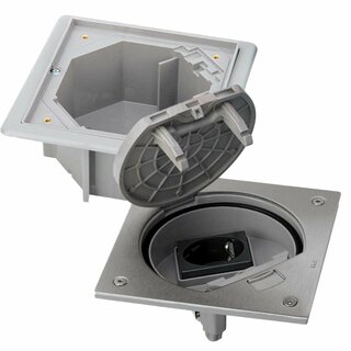 Simon stopcontact vloerdoos set voor verhoogde vloer IP66 - SIM/KGE170TF/23 + SIM/KSE1/23/72