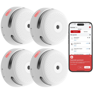 X-Sense XS01-WX Slimme WiFi Rookmelder - 4 stuks - Foto-elektrisch - Zonder Gateway - 10 Jaar Sensor